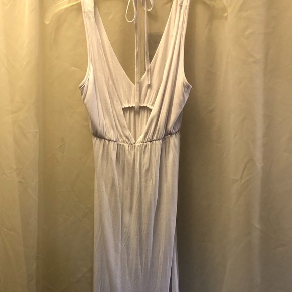 Long Backless Jersy Maxi Dress - Picture 4 of 5